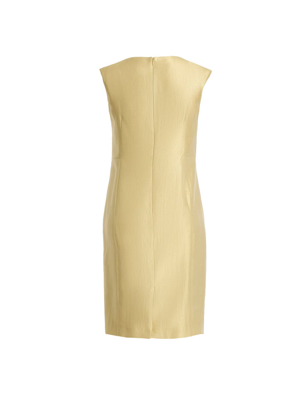 Anne Klein Boat Neck Sheath Dress Safari