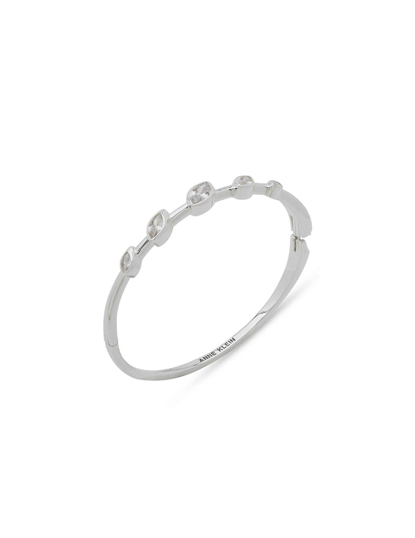 anne klein Br Navette Stn Open Hinge-Slv/Cz