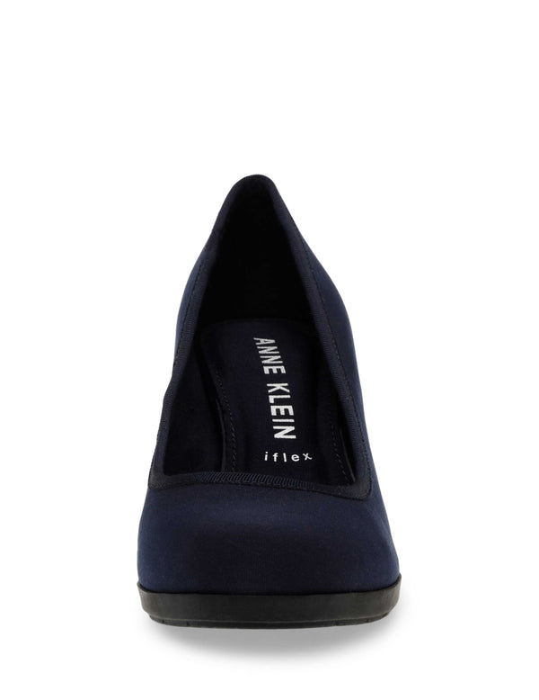Anne Klein Castana Pump Navy Fabric