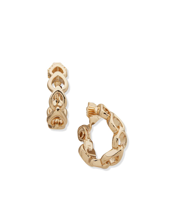 anne klein Ce 26Mm Linked Teardrop Hoop-Gld