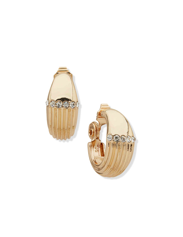 anne klein Ce 26Mm Ribbed Texture & Cry Hoop-Gld/Cry