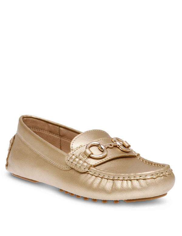 Anne Klein Chrystie Moccasin Gold