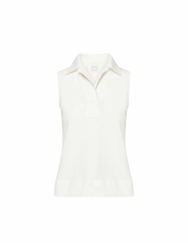 anne klein Collared Top- Sale Bright White
