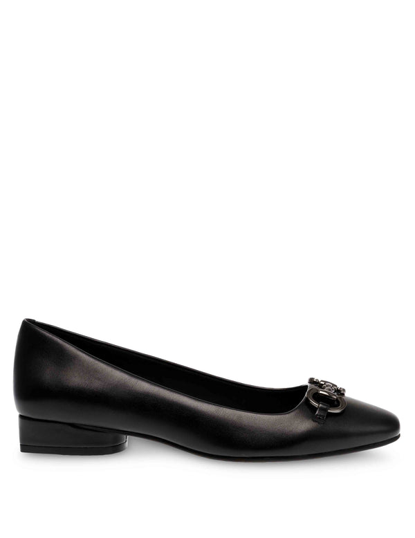 Anne Klein Cora Flat Black Smooth