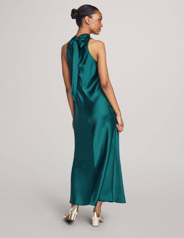 Anne Klein Cowl Neck Midi Dress Pine Forest