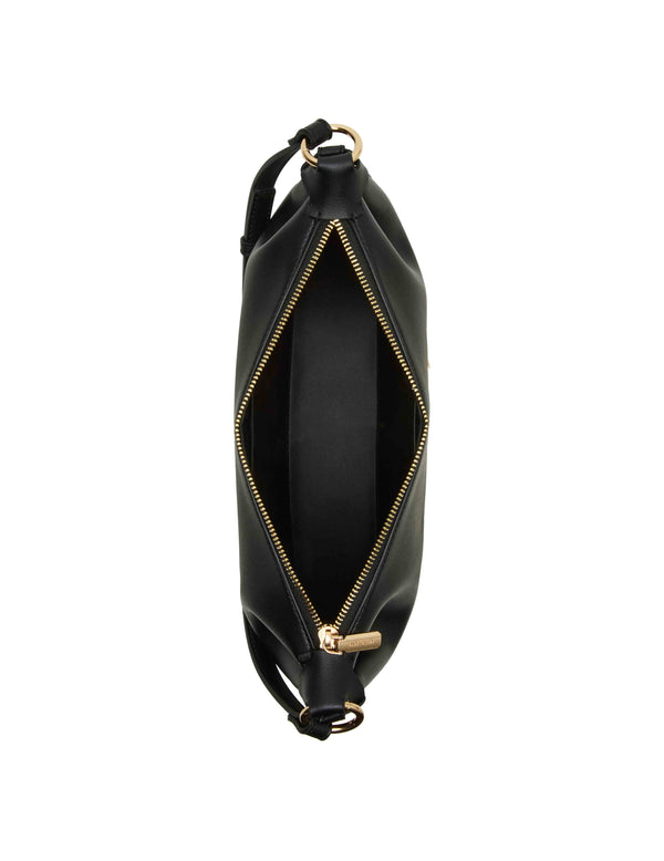 Anne Klein Crescent Shoulder Bag Black