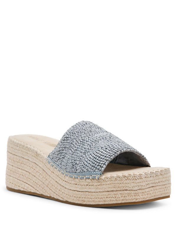 anne klein Cruz Platform Sandal Light Blue