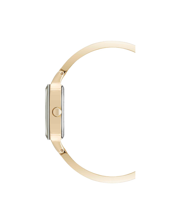 Anne Klein Cushion Case Bangle Watch Gold-Tone