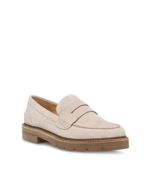 Anne Klein Emmylou Suede Loafer Beige