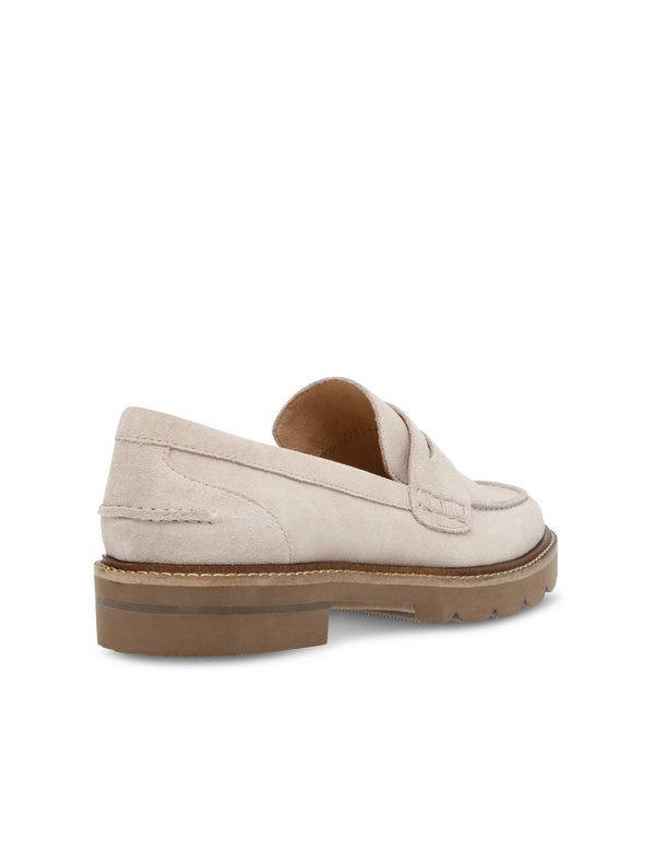 Anne Klein Emmylou Suede Loafer Beige