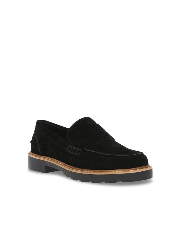 Anne Klein Emmylou Suede Loafer Black