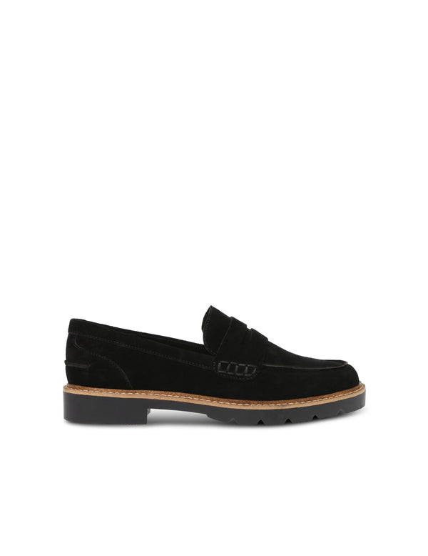 Anne Klein Emmylou Suede Loafer Black