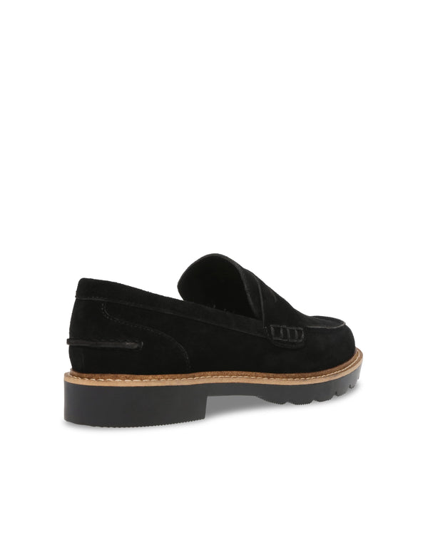 Anne Klein Emmylou Suede Loafer Black