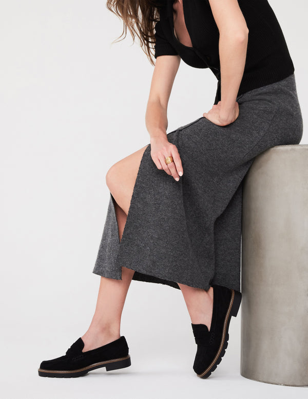 anne klein Emmylou Suede Loafer Black