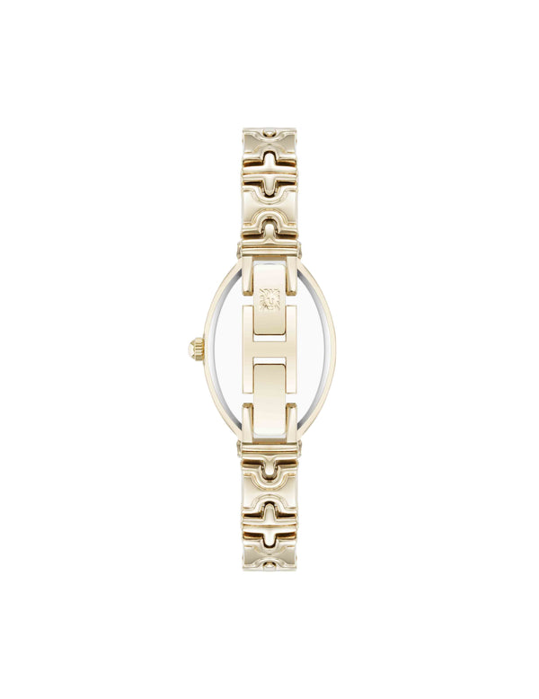 Anne Klein Enduring Oval Bracelet Watch Gold-Tone