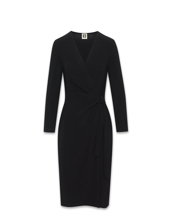Anne Klein Faux Wrap Dress Anne Black