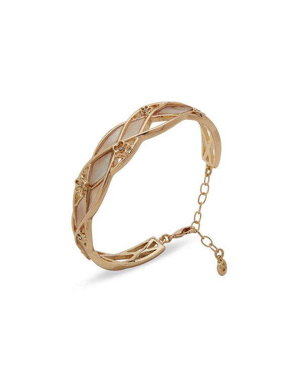anne klein Floral Inlay Cuff