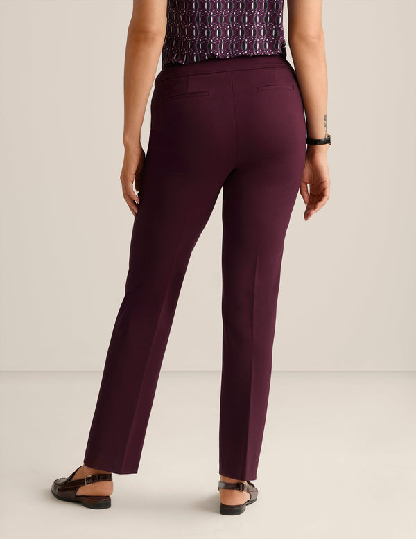 Anne Klein Fly Front Bootleg Deep Plum