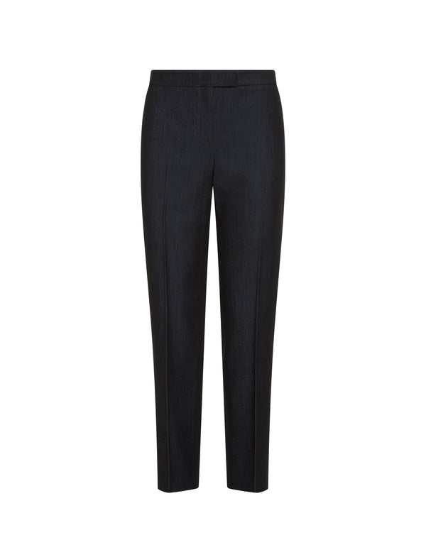 Anne Klein Fly Front Bowie Pant- Sale Navy Combo