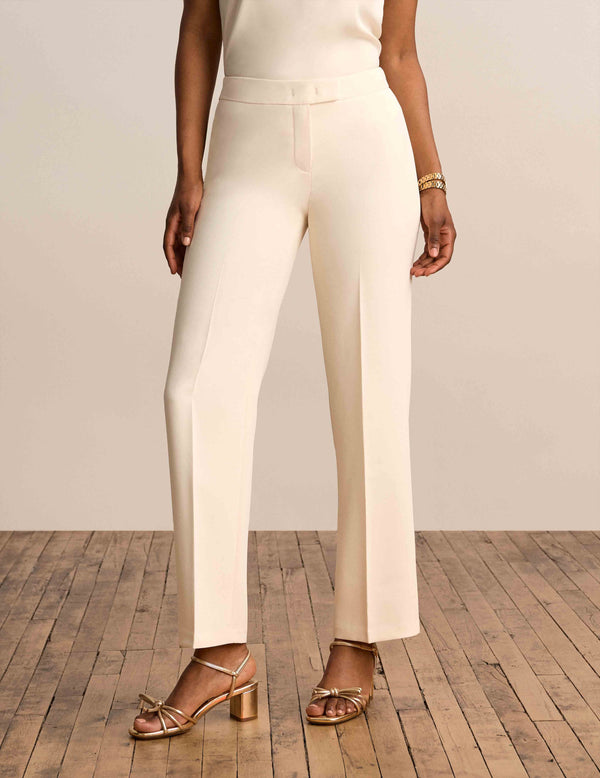 anne klein Fly Front Bowie Trouser Anne White
