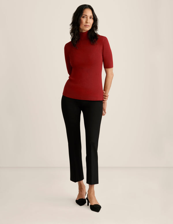 anne klein Half Sleeve Turtleneck Titan Red