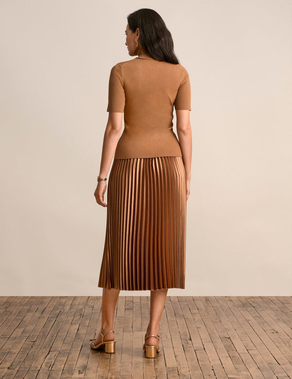 Anne Klein Half Sleeve Turtleneck Vicuna