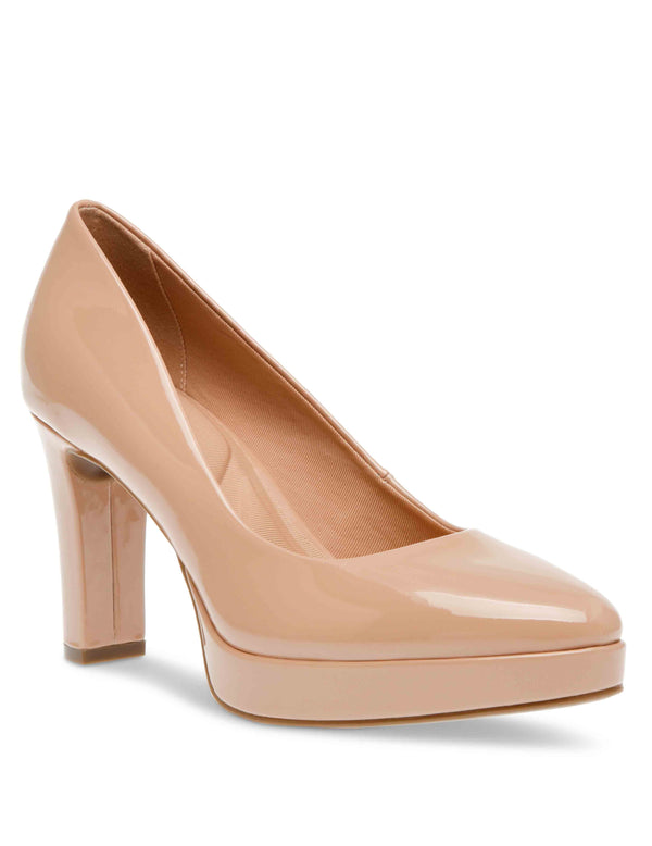 Anne Klein Jael Dress Pump Natural Patent