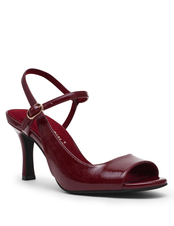 anne klein Jessica Heel Bordeaux Crinkl