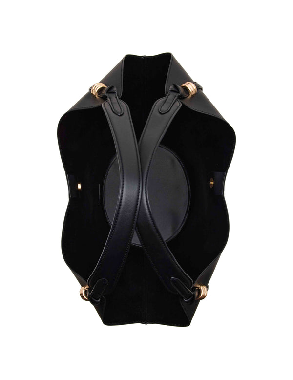 Anne Klein Large Hobo Tote With Pouch Black