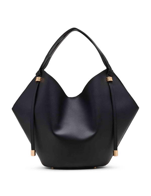 Anne Klein Large Hobo Tote With Pouch Black