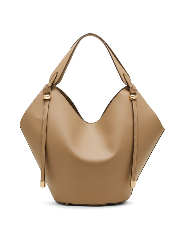 Anne Klein Large Hobo Tote With Pouch Truffle