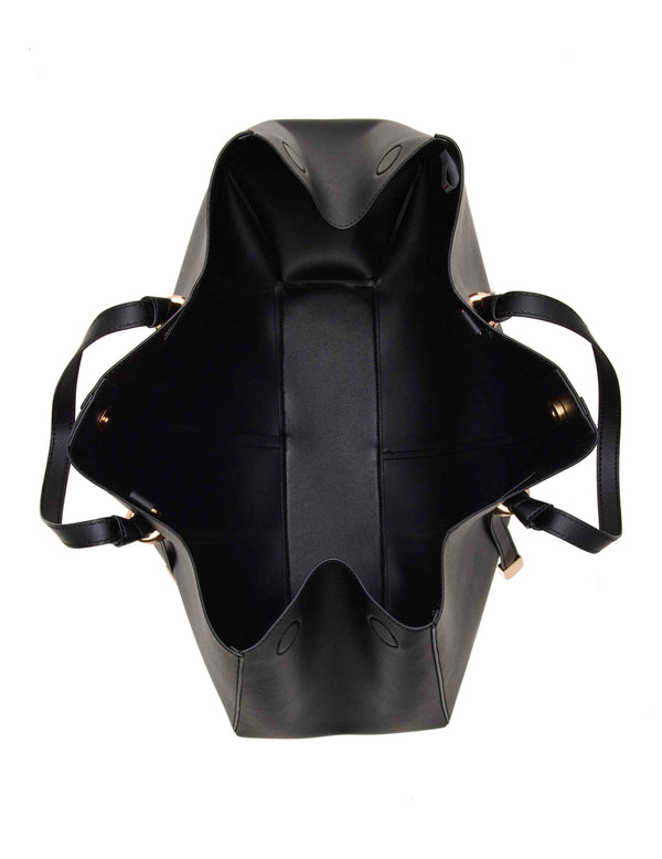 Anne Klein Large Tote With Convertible Strap Black