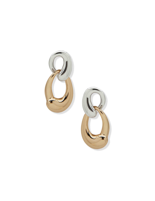 anne klein Linked Drop Earring