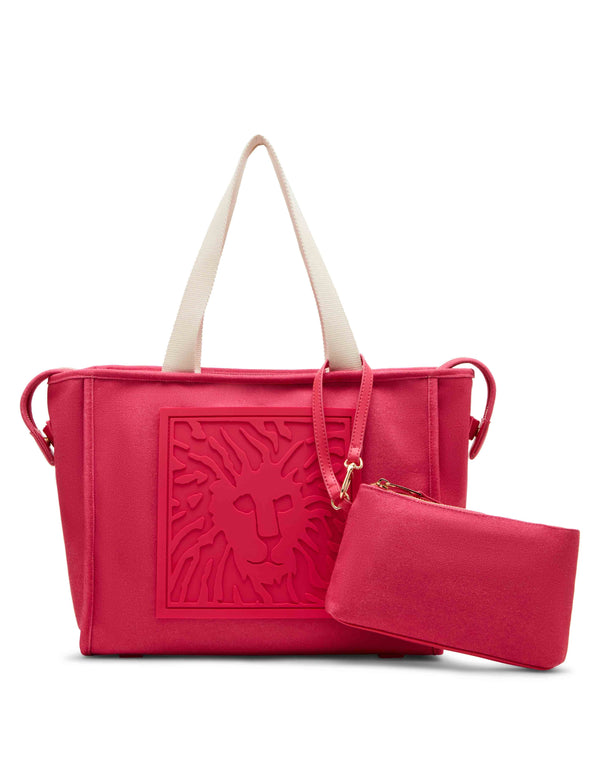 anne klein Lion Logo Canvas Tote
