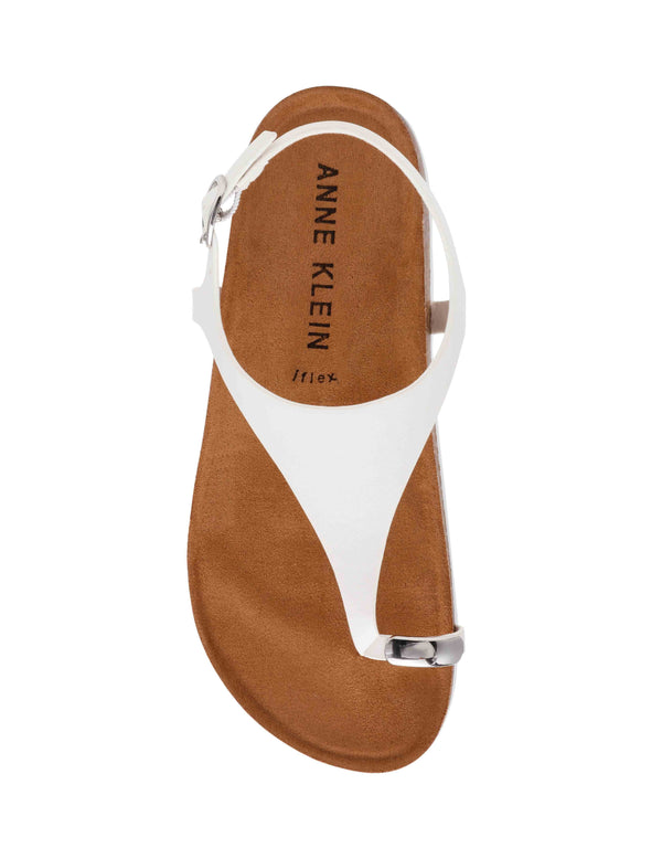 Anne Klein Lola Sandal White