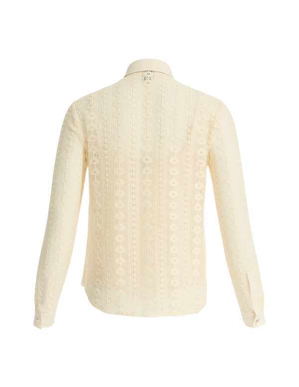 Anne Klein Long Sleeve Blouse Lt Dune