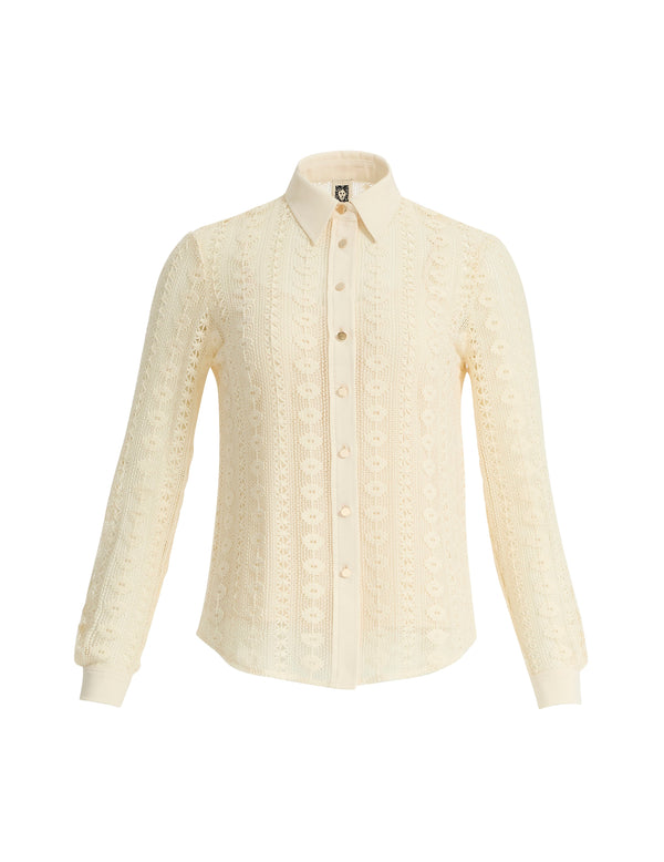 Anne Klein Long Sleeve Blouse Lt Dune