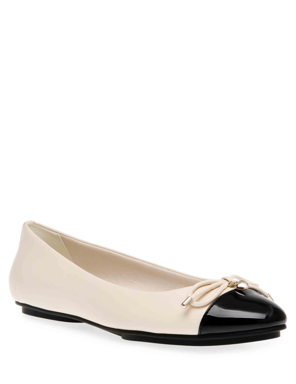 anne klein Luci Flat Off-White / Black