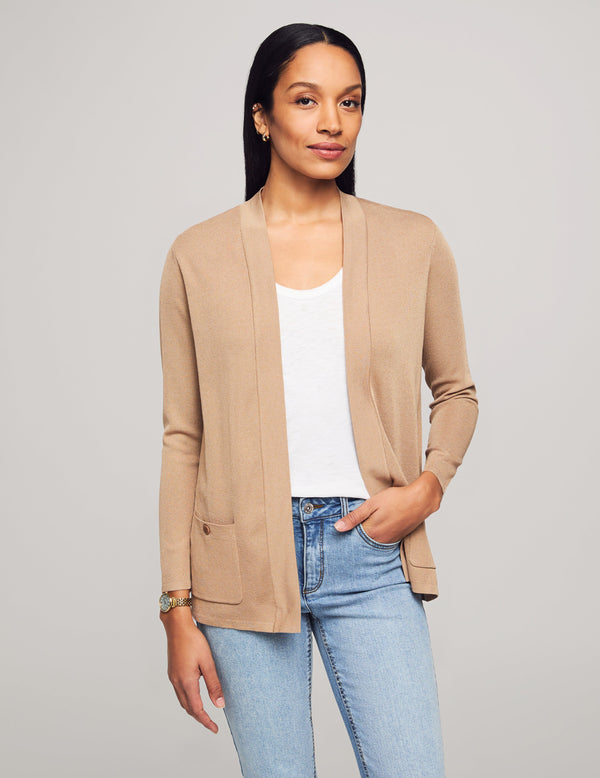 anne klein Malibu Cardigan- Sale Light Coffee