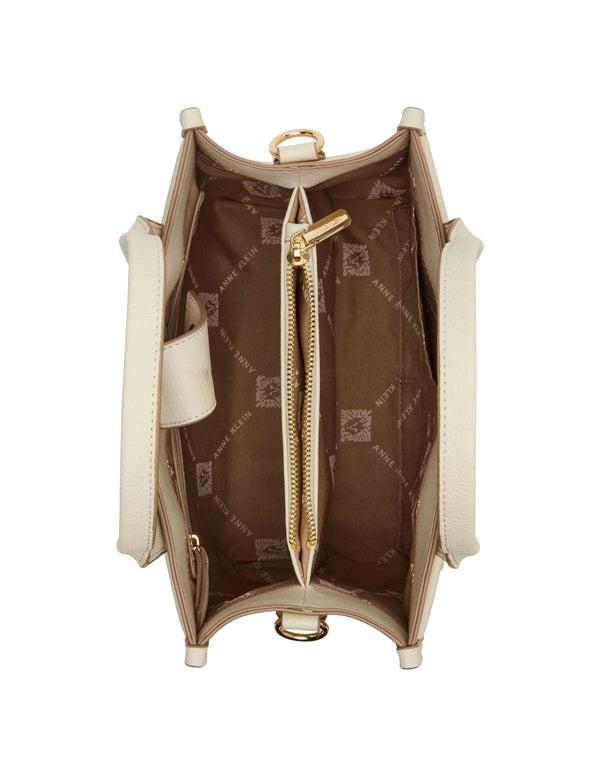 Anne Klein Medium Satchel With 2 Detachable Straps