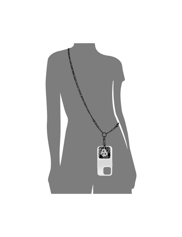 Anne Klein Metal Crossbody IPhone® Chain Black