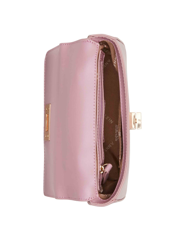 Anne Klein Mini Flap Bag Cosmetic Pink