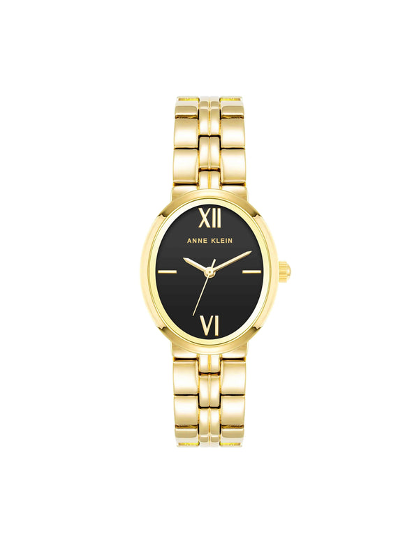 Anne Klein Minimalist Oval Case Watch Two-Tone