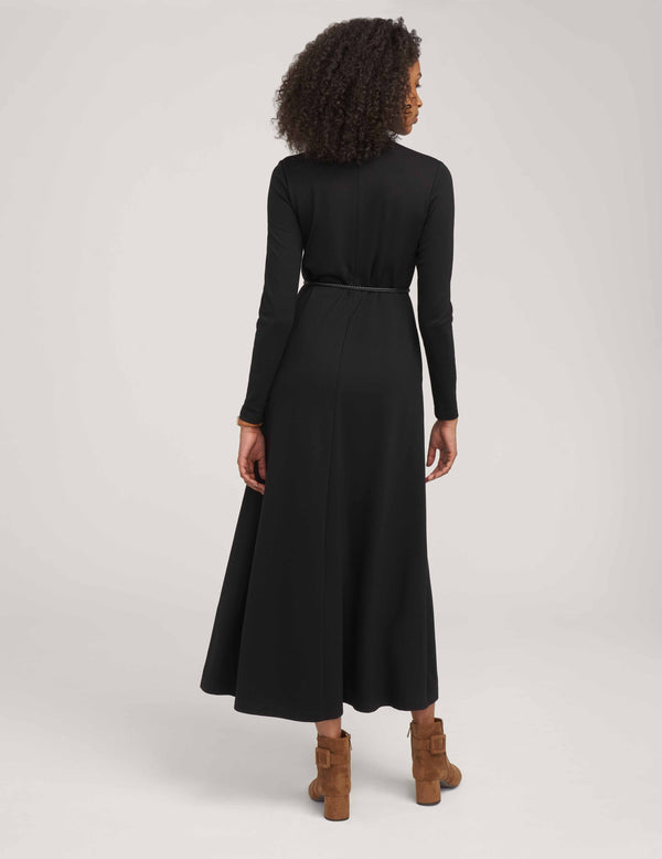 Anne Klein Mock Neck Midi Dress- Sale Anne Black