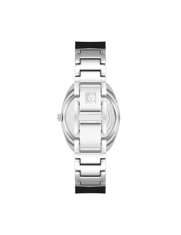 Anne Klein Modern Bangle Watch Black/ Silver-Tone