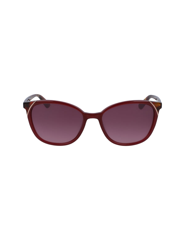 anne klein Modern Cat-Eye Sunglasses Merlot