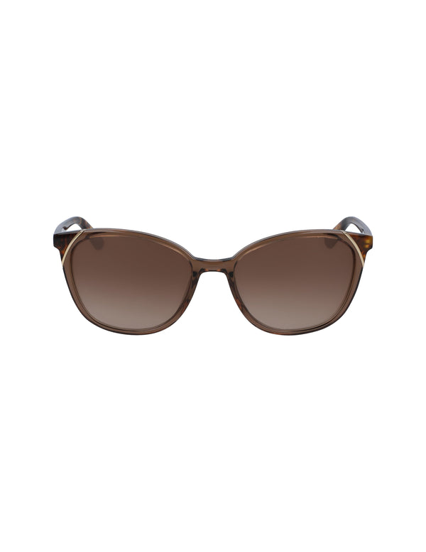 anne klein Modern Cat-Eye Sunglasses Mocha