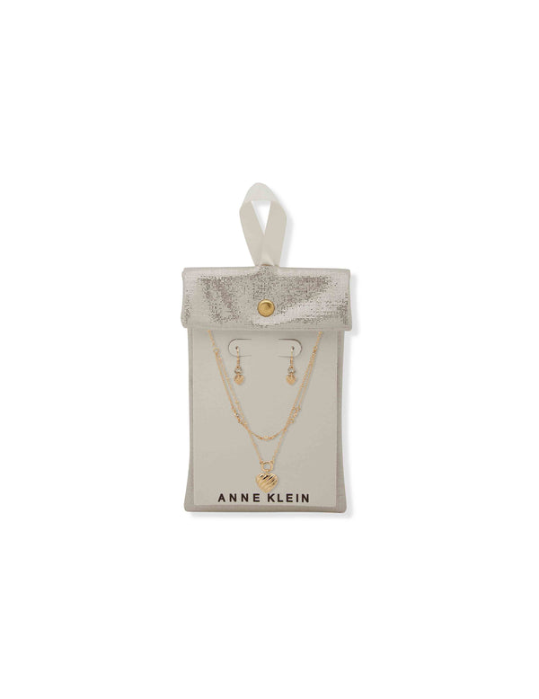 Anne Klein Multi Row Heart Motif Set