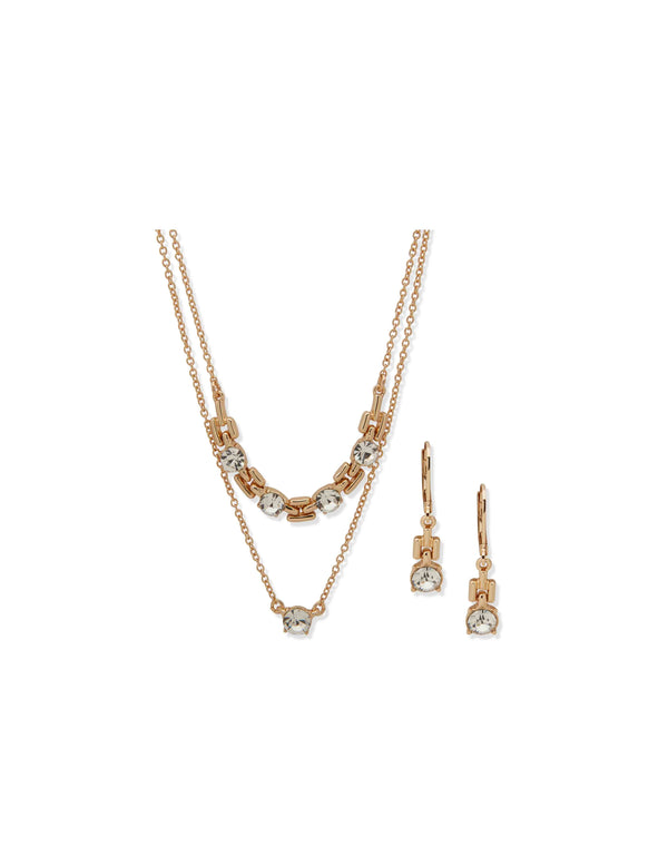 Anne Klein Multichain Necklace Set