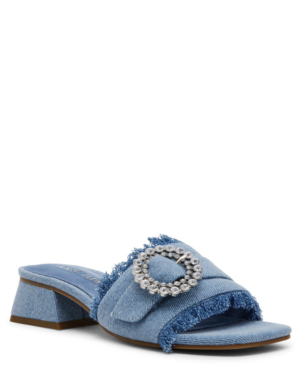 Anne Klein Nahla Crystal Sandal Denim